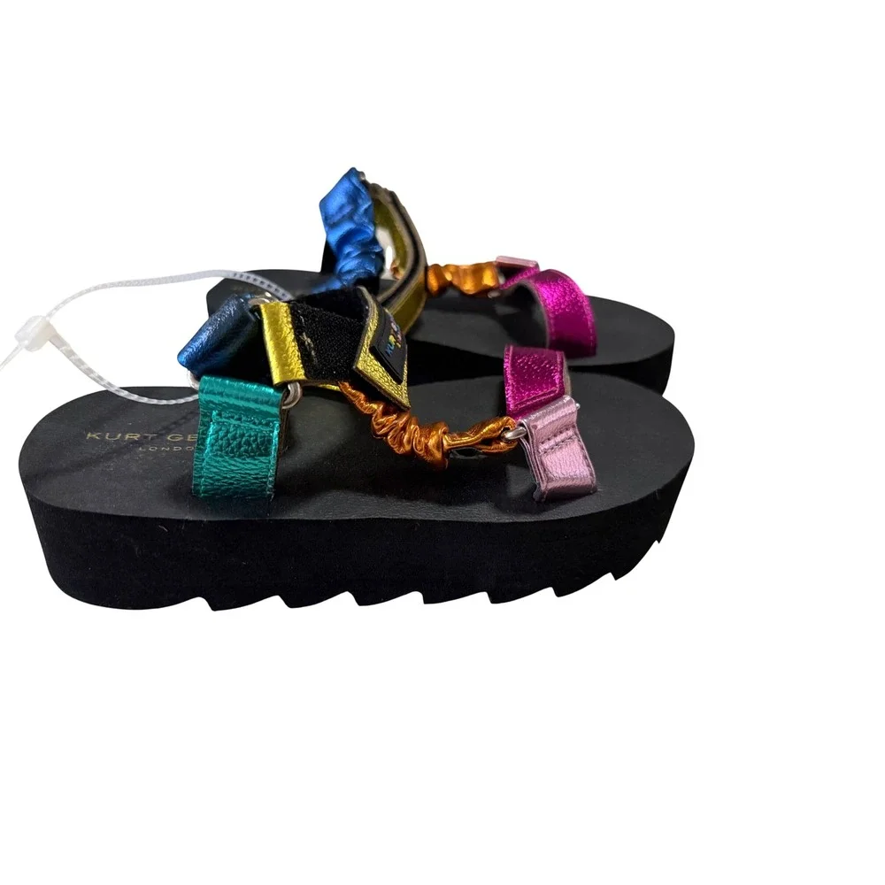 998. Kurt Geiger London Kids Mini Orion Little Kid Metallic Girl's Shoes Size 2